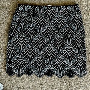 Sequin Textured Skirt